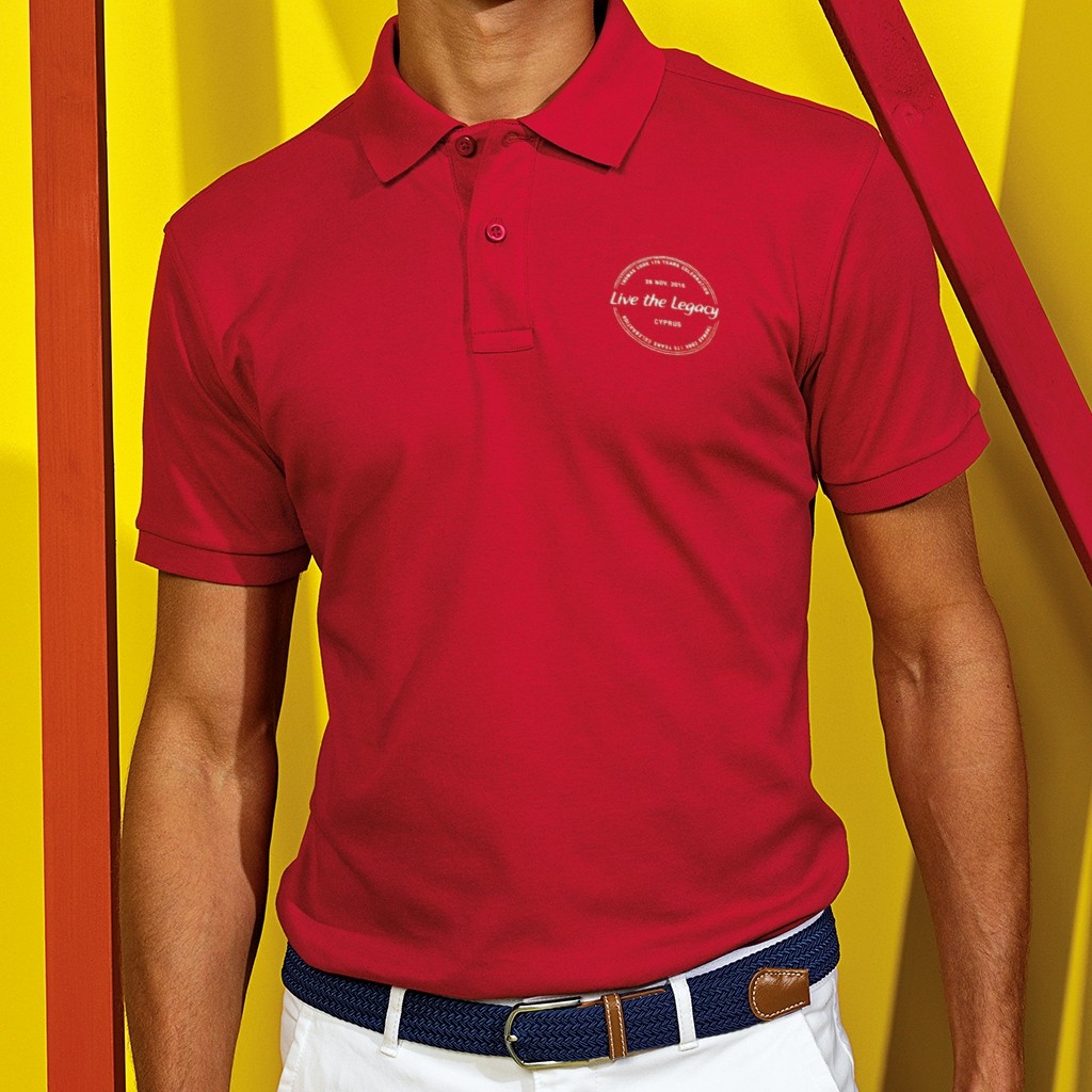 Upload A Design - Men's Polo Shirt (Embroidered)