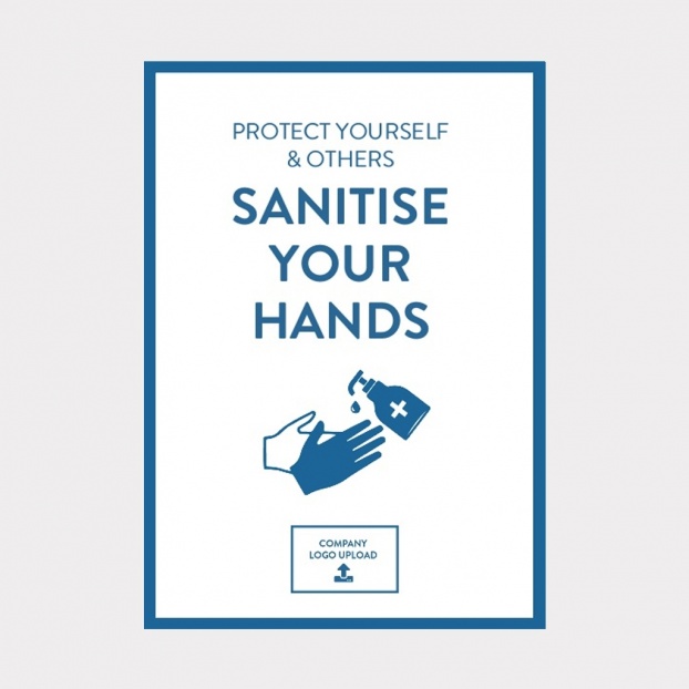 COVID-19 Vinyl Sticker Hand Hygiene Safety Sign