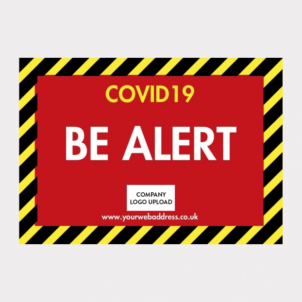 COVID-19 Floor Sticker Safety Signs - Design Your Own
